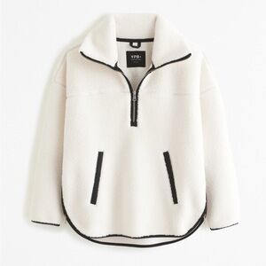 A&F PERFECT condition Sz XXL YPB neoWARM half-zip in Moonbeam